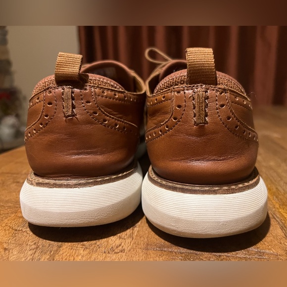 Clarks Mens Brantin Wing Brown Leather Casual Oxford Sneaker Shoes Sz 10 M - Picture 9 of 13